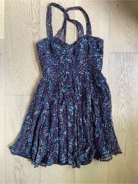 Lux. Vintage 100% Silk dress - medium